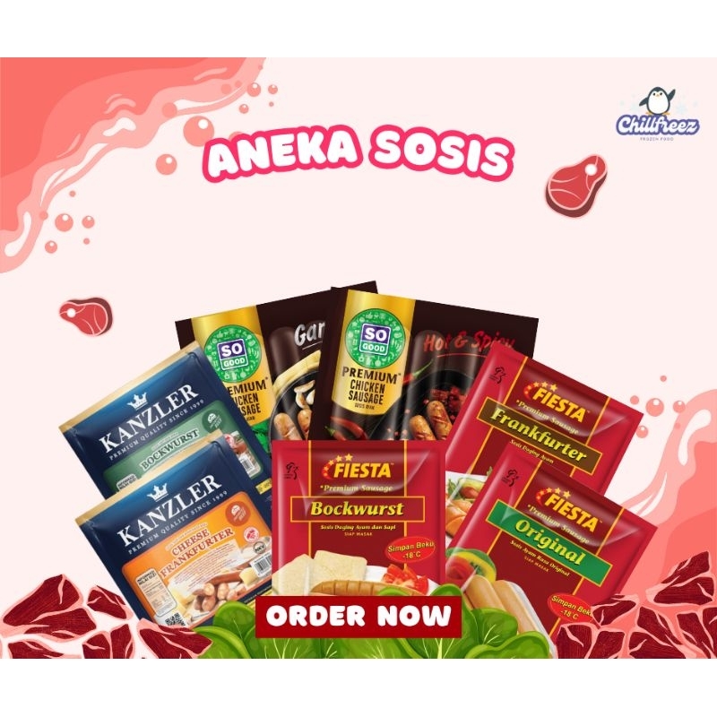

Chillfreez / Frozen Food / Sosis / Nugget / Olahan Makanan Lainnya