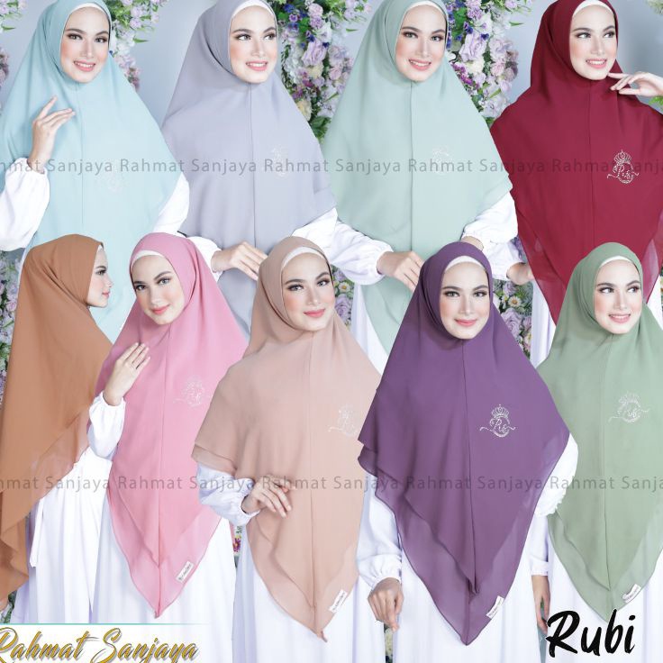 Obral Pesanan  TERBARUKHIMAR 2 LAYAR JUMBO MODEL MUTIARA SAWAROSKY RAHMAT SANJAYA KHIMAR 2 LAYAR JUM