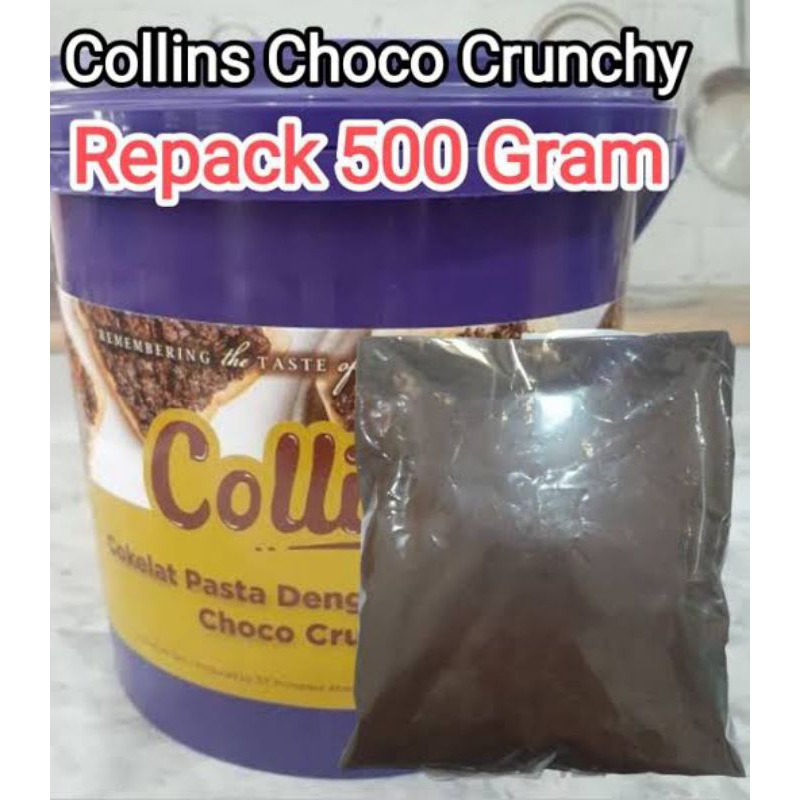 

Collins Choco Crunchy Repack 500 gram selai coklat pasta crispy