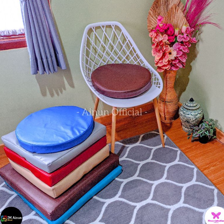 Toko Spesial MATRAS Oscar Kulit  Alas Duduk Lesehan Kursi Sofa Super Empuk Tebal 8cm Ukuran 4x4cm 5x