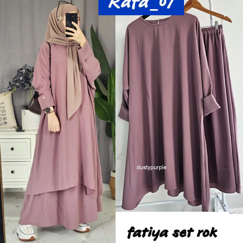 Setelan Baju Rok Wsnita Promo Oneset 1 Bju Oneset Hariraya Set Wanita Lebaran Seyelan Cod 2026 Setce