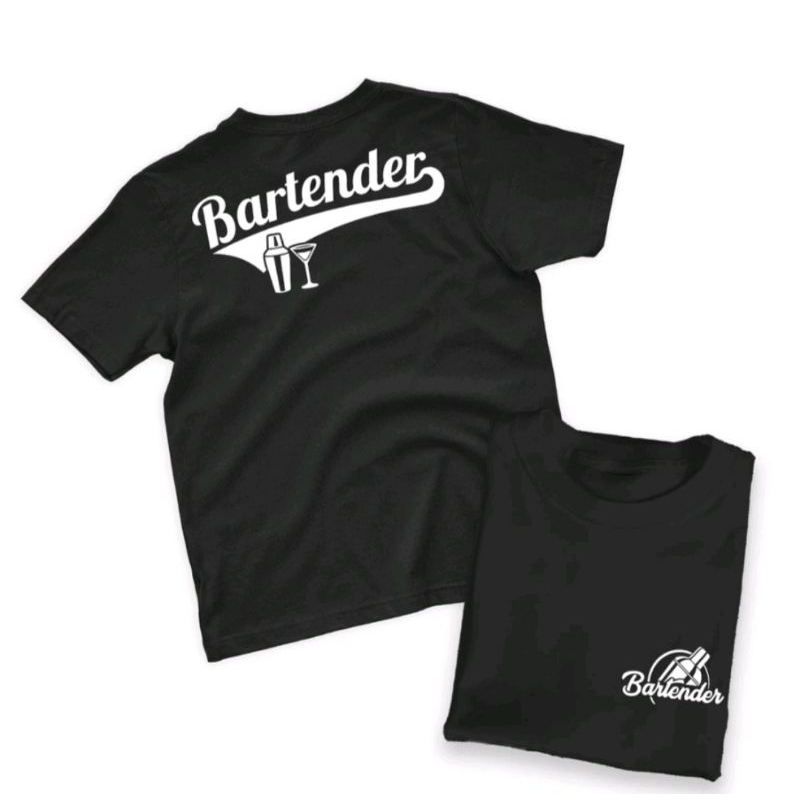 KAOS BARTENDER DTF PUTIH