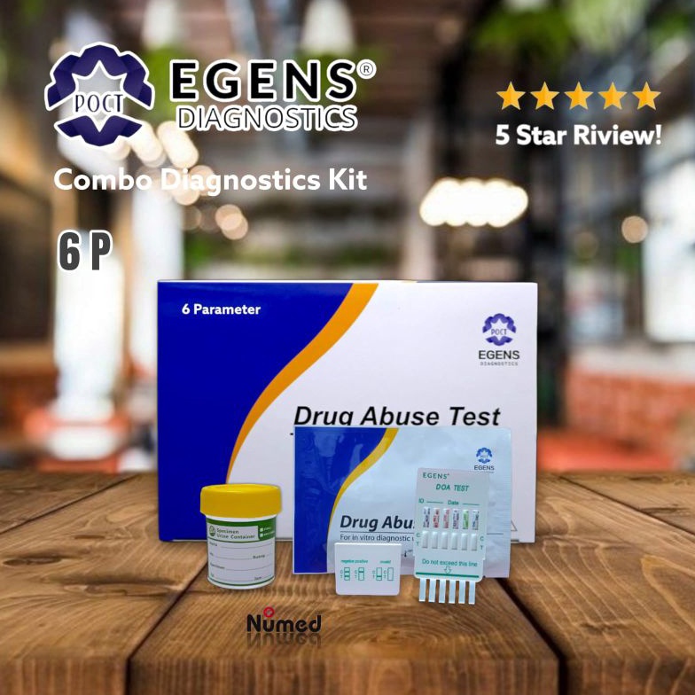 77 HARGA GROSIR Multi Drug Test 6 Parameter Egens  Pot Urine 6 ml  Alat Tes Narkoba 6 Parameter  Str