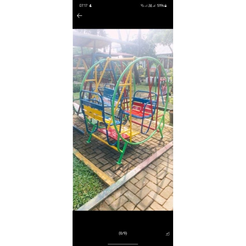 ayunan bangku bulat 60cm