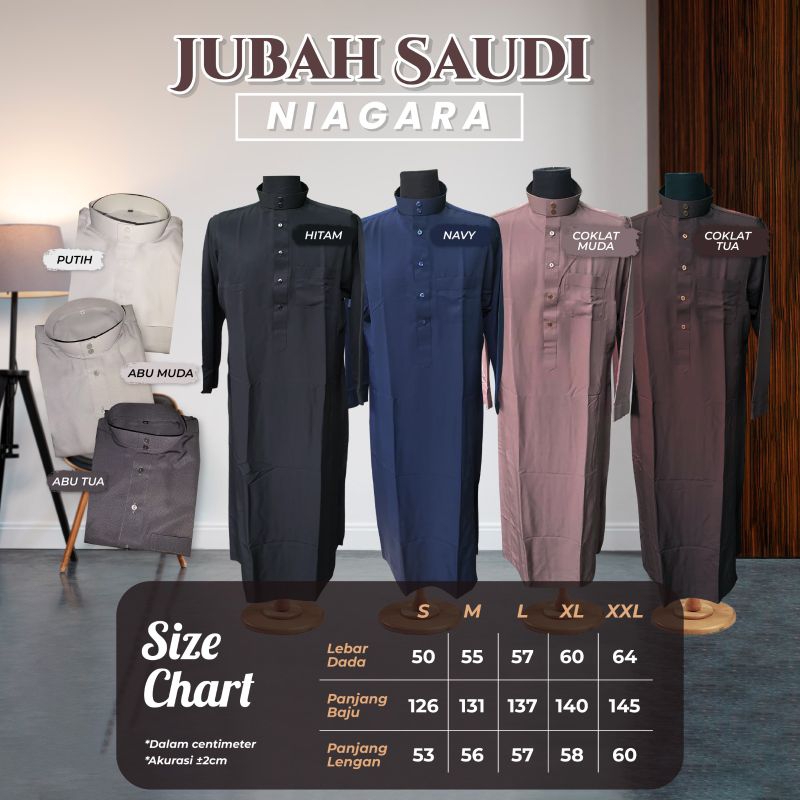 JUBAH SAUDI NIAGARA MODEL JUBAH[IMPOR]
