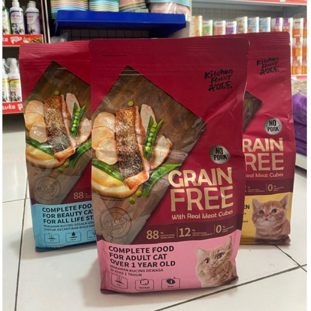 Makanan Kucing Kitchen Flavor Grain Free