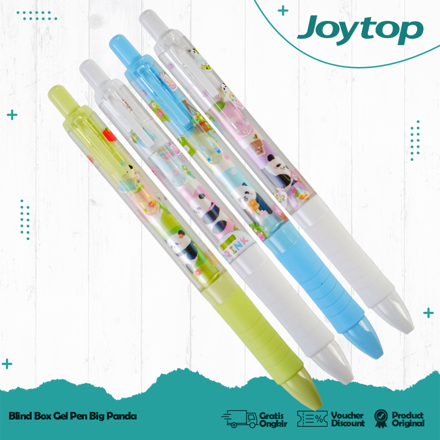

JOYTOP Gel Pen Motif Panda/ Pulpen Gel Cute Hitam 0.5mm