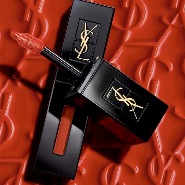 Mewah YSL d Lipstick 28ml  Yves Saint Laurent Rouge Pur Couture Vernis A Levres Vinyl Cream Creamy L
