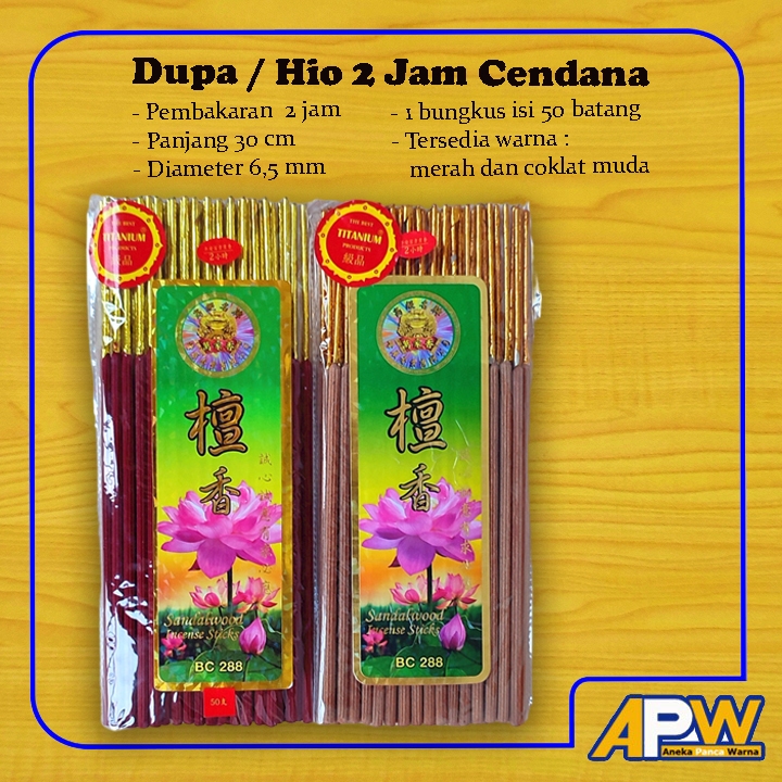 Dupa Sembahyang / Hio Besar 2 Jam Aroma Sandalwood