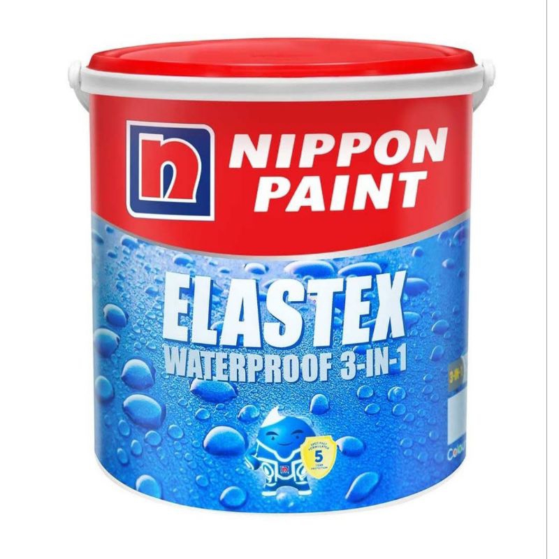 Nippon paint elastex waterproofing 3 in 1 kemasan galon 5kg