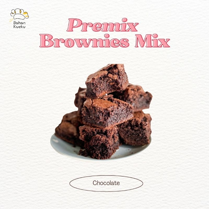 

1KG BAHAN KUE KU - TEPUNG INSTAN/PREMIX BROWNIES PREMIUM