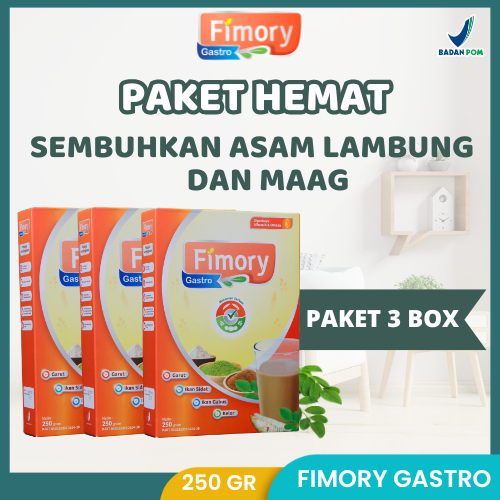 

Paket 3 Box Fimory Gastro 250 gr - Minuman Sehat Sembuhkan Asam Lambung dan Maag