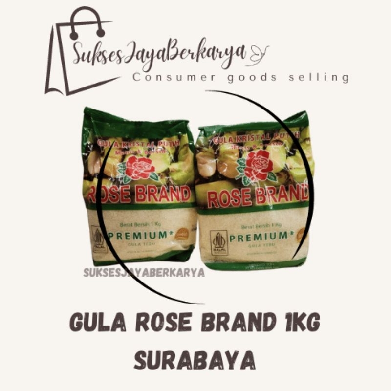 

Gula Pasir Premium ROSEBRAND HIJAU 1kg/ Gula pasir premium 1kg murah Surabaya