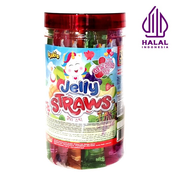 

Jelly Kiokio Straws Sedotan HALAL 30 pcs 600gr JAR TOPLES