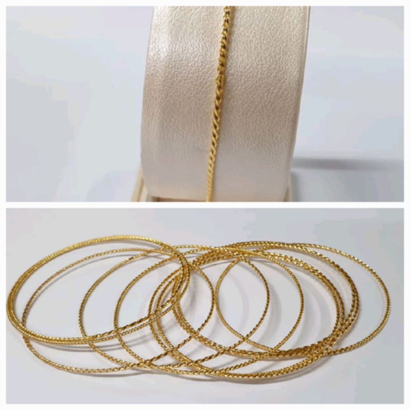 Gelang wanita gelang baglee emas muda