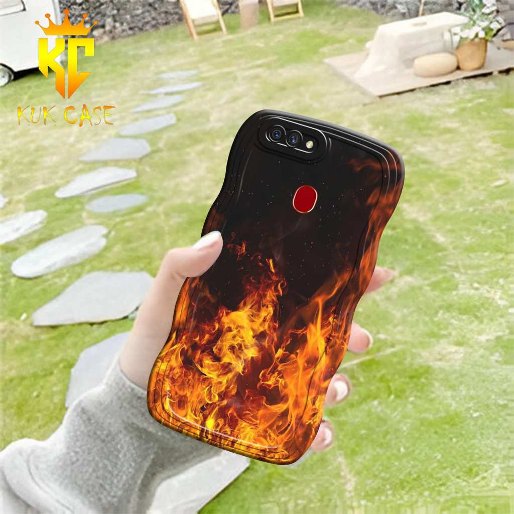 Cassing HP - OPPO A5S GELOMBANG - Fashion Case Camera - Case Mewah - Case Karakter - Case cowo - Cas