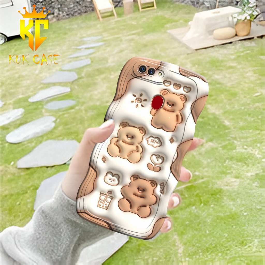 Cassing HP - OPPO A5S GELOMBANG - Fashion Case Camera - Case Mewah - Case Karakter - Case cowo - Cas