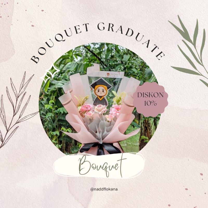 

Bouquet graduate + paperbag