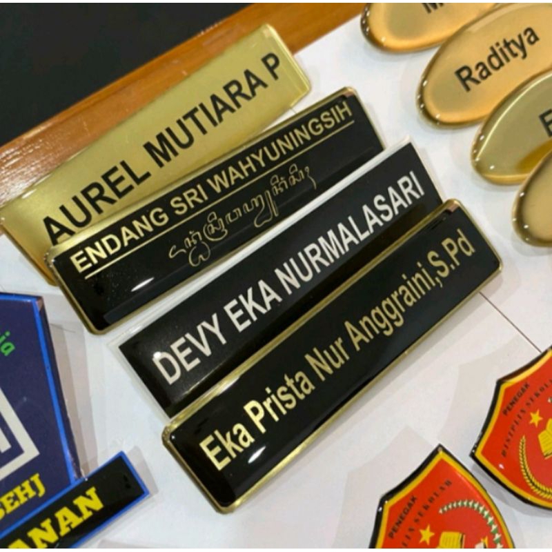 

Paket Hemat ASN Papan Nama Name Tag Kuningan+ Korpri Peniti/Magnet