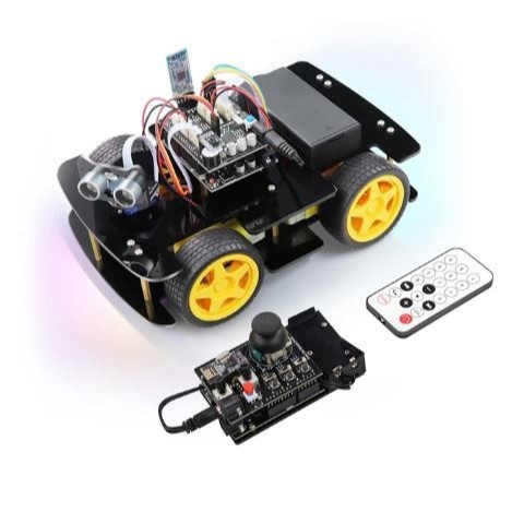 Robot Car KIT DIY Line Follower n Ultrasonic n Remote Android ARDUINO