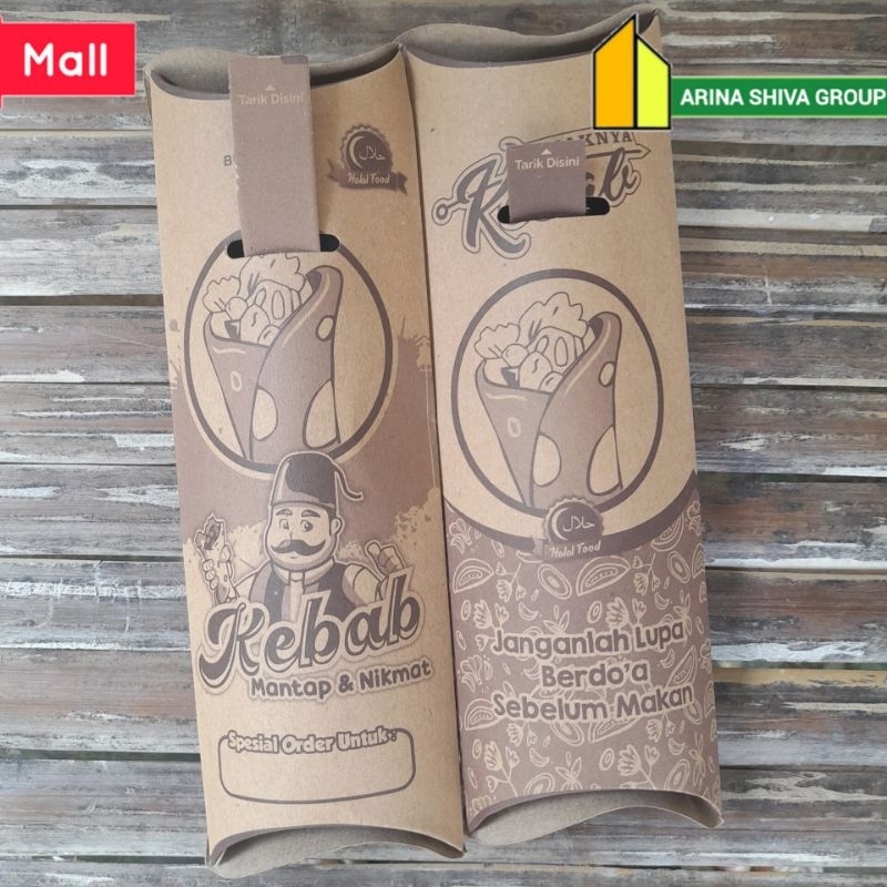 

100 LEMBAR KERTAS KEBAB TARIKAN DUPLEK COKLAT UKURAN 24 × 9,2 CM HIGH QUALITY TEBAL PRODUK TERBARU | KOTAK KEBAB KEKINIAN | DUS KEBAB VIRAL TIKTOK | KEMASAN KEBAB | BOX KEBAB 100 PCS MURAH | TOKO KEBAB OFFICIAL | ARINA SHIVA GROUP 1735