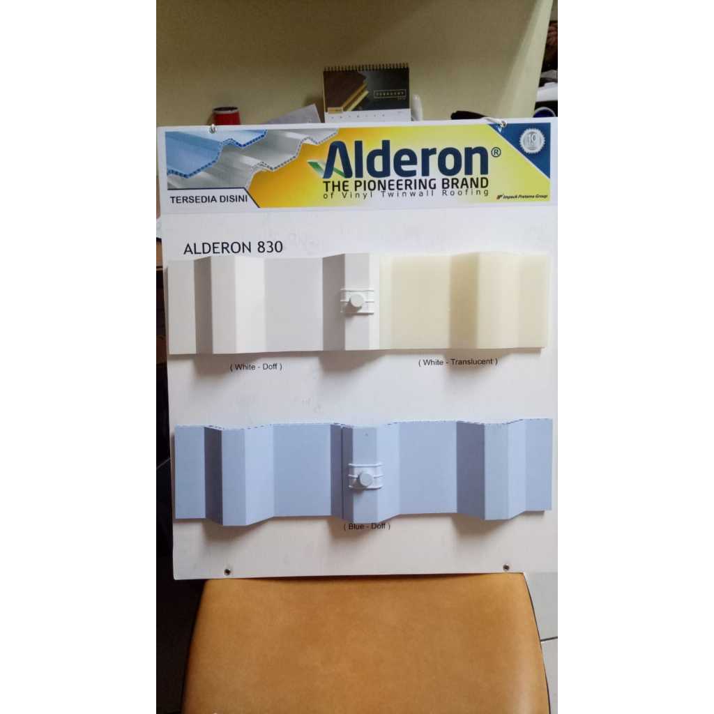 (Via Kargo minimal 2 mtr) Atap Alderon Double 10 mm 830 mm - Alderon Twinwall Corrugated - Panjang 2