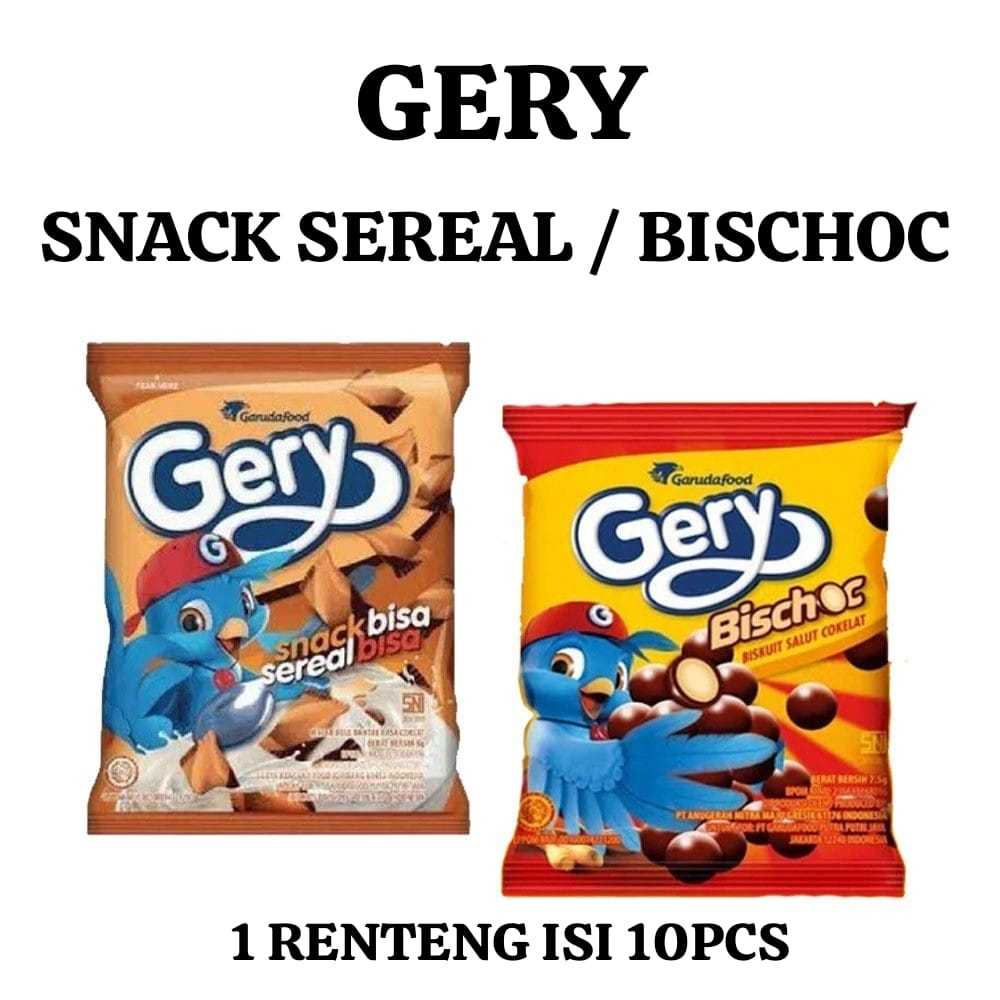 

GERY BISCHOC / SNACK SEREAL 1 RENTENG ISI 10