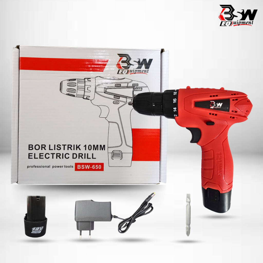 Mesin Bor Cordless Mini 12V/BSW DRILLCORDLES MULTIFUNGSI /Mesin Bor Baterai 12v PALING MURAH