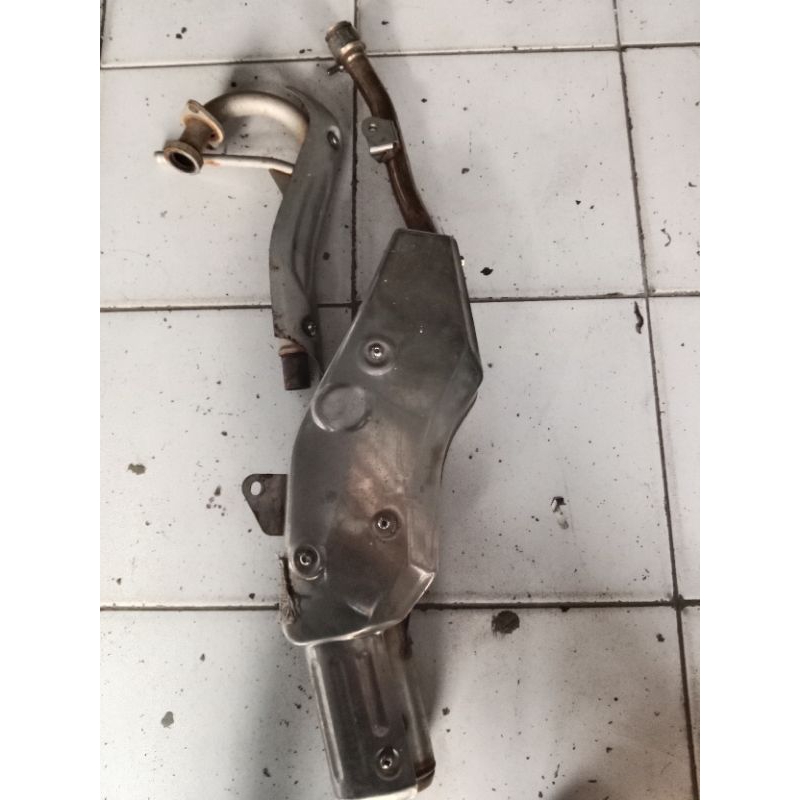 kenalpot klx 150 original copotan