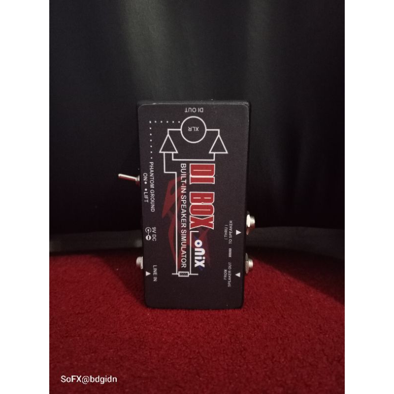 oNix DI Box built-in Speaker simulator # Efek gitar murah # stompbox # mixer