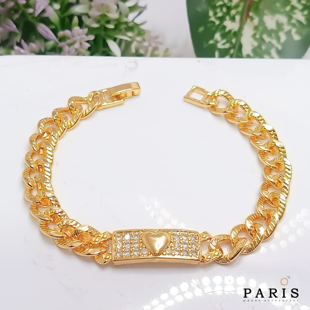 Gelang Rantai Perhiasan Wanita Dewasa Dan Remaja Lapis Emas GR.06