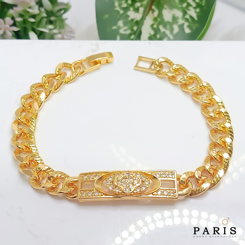 Gelang Rantai Perhiasan Wanita Dewasa Dan Remaja Lapis Emas GR.10