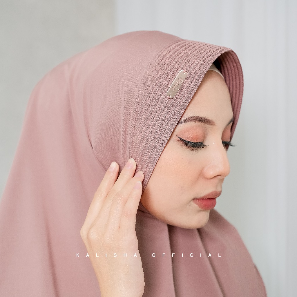 Hijab Bergo Hamidah Size M Farida Kerudung Instan Label Besi Jilbab Sport Daily By Kalishaofficial