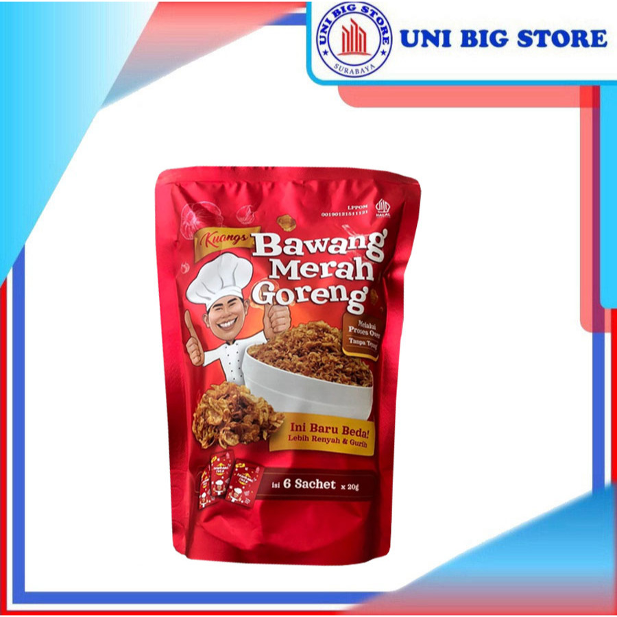 

Kuangs Bawang Merah Goreng Brambang Oven Premium Tanpa Tepung 120 Gram