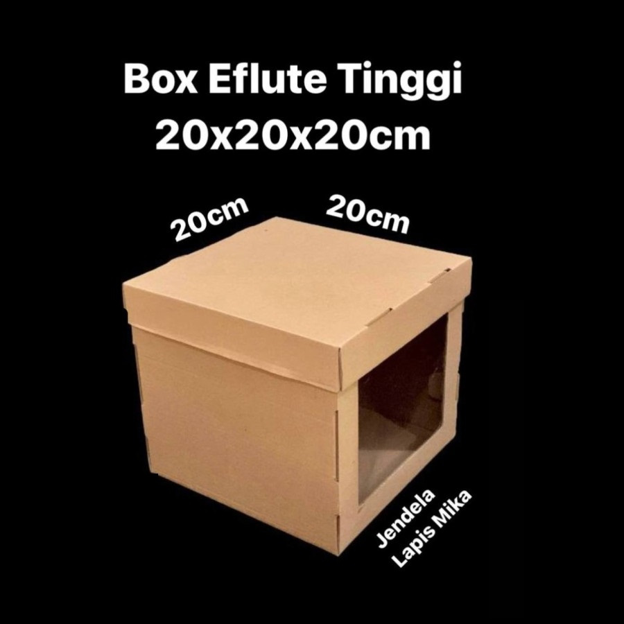 

( 5 pcs ) Dus Kue Polos Ukuran 20x20x20 cm Cake Box Hampers Packaging Roti Muat tatajan Alas Kue 20cm