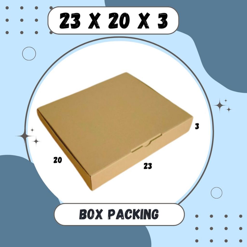 

Dus Packing 23x20x3 LD Kardus Hampers Kotak Kemasan Box Souvenir Karton Sparepart Minyak Wangi
