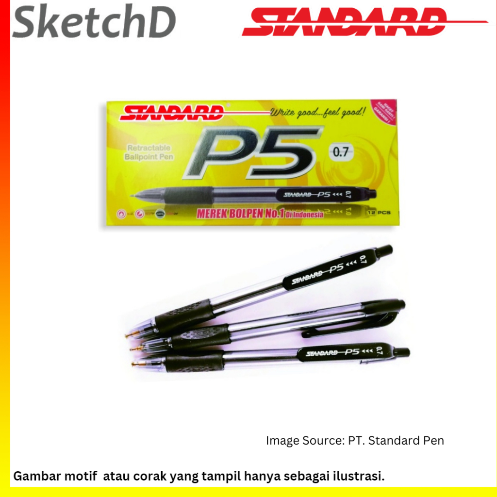 

Pulpen Cetrek P5 07 Hitam Bolpoin Standard Retract P 5 0.7 mm