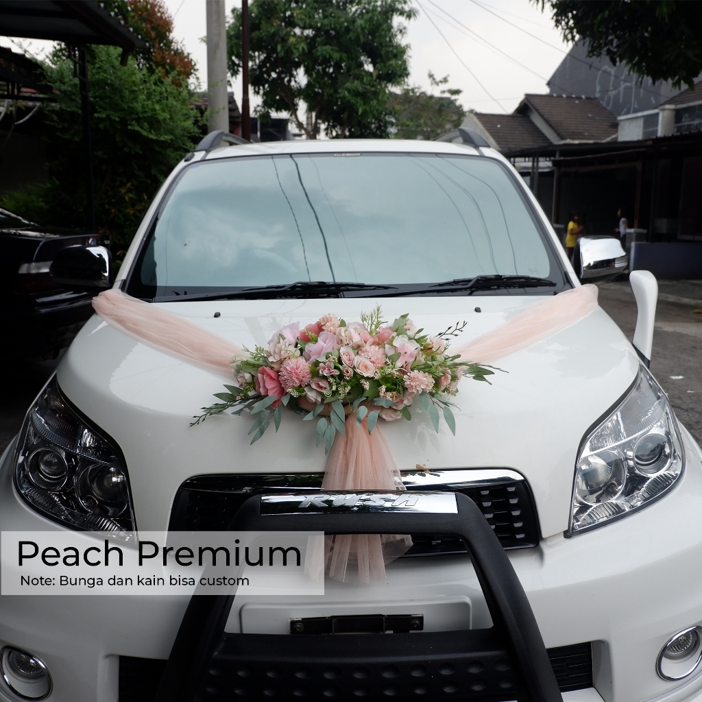 Ay00 Bunga Mobil Pengantin Hiasan Dekor Mobil Pengantin / Dekorasi Mobil Pengantin / Hiasan Mobil