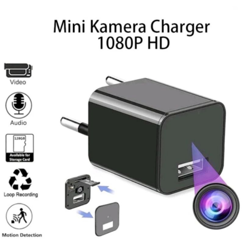 Spy Camera Mini Usb A1 Charger Adaptor Camera Tersembunyu