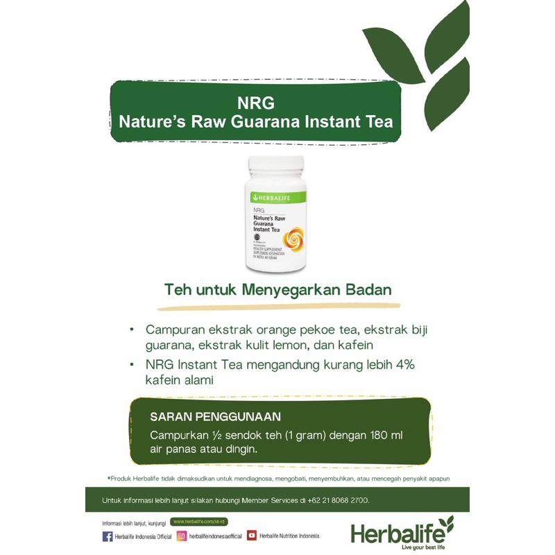 

NRG INSTANT TEA