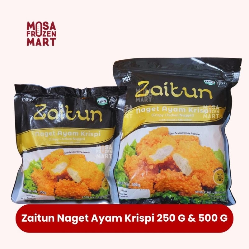 

Zaitun Naget Ayam Krispi 250 G & 500 G | Nugget Ayam