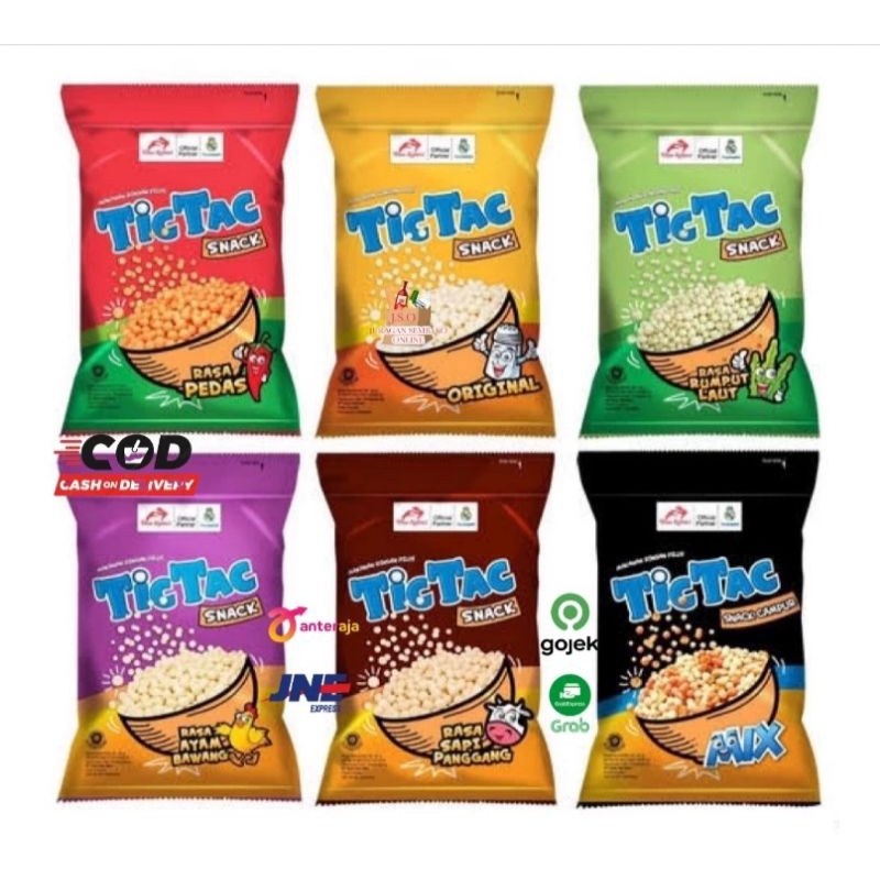 

Dua kelinci Snack Pilus TIC TAC Snack 80 Gram Original