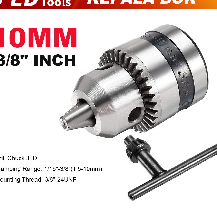 88 JLD Kepala Bor 113MM Drill Chuck 3812 Chuck besi Kepala Chuck Untuk Bor listrik Impact wrench
