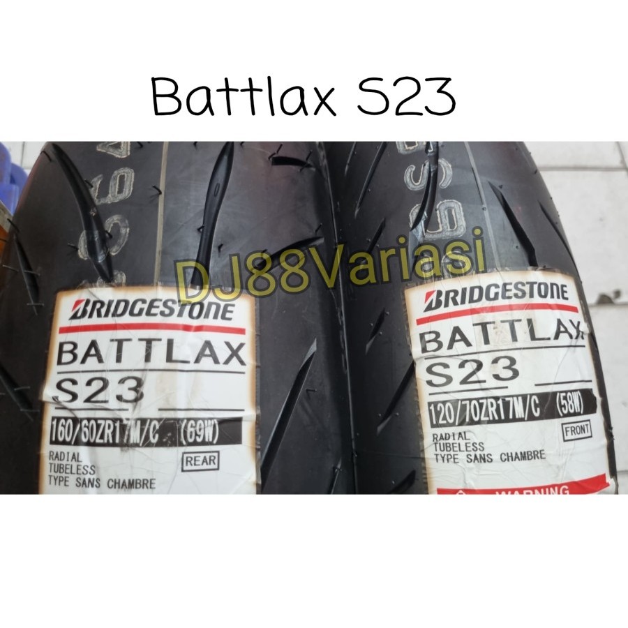 Ban battlax s23 120/70-17 dan belakang 160/60-17 paket depan belakang best price