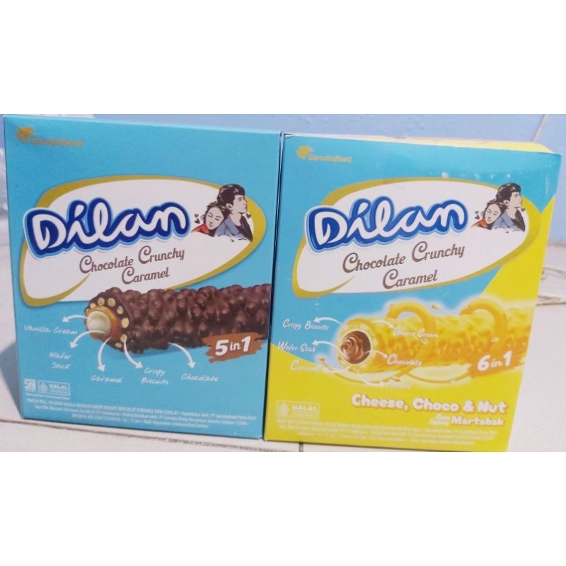 

[1 PACK] Dilan Chocolate Crunchy Caramel 23 g x 12 Pcs