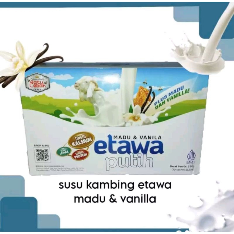 

SUSU KAMBING ETAWA VANILLA 1 BOX ISI 10