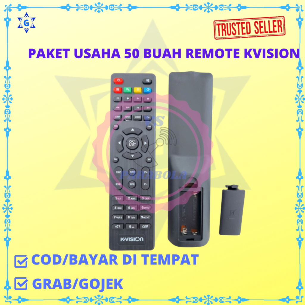 PAKET USAHA 50 BUAH REMOTE KVISION BROMO C2000 TERLARIS