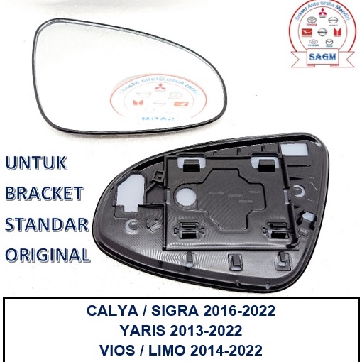 KODE W77F KACA SPION CALYA SIGRA VIOS YARIS 213  222 BRACKET ORI KACA  BRACKET HITAM