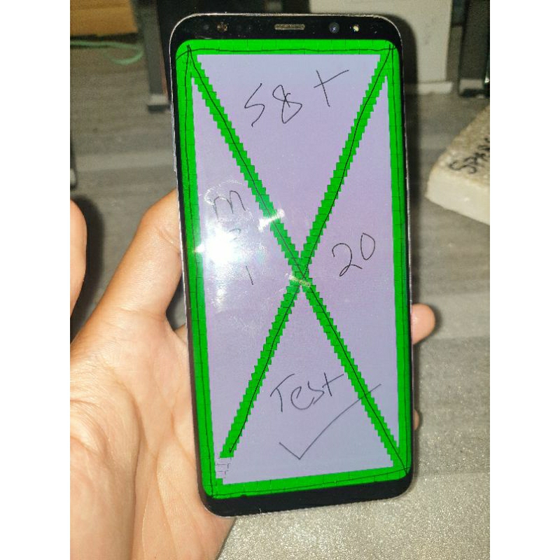 lcd samsung s8+ copotan minus