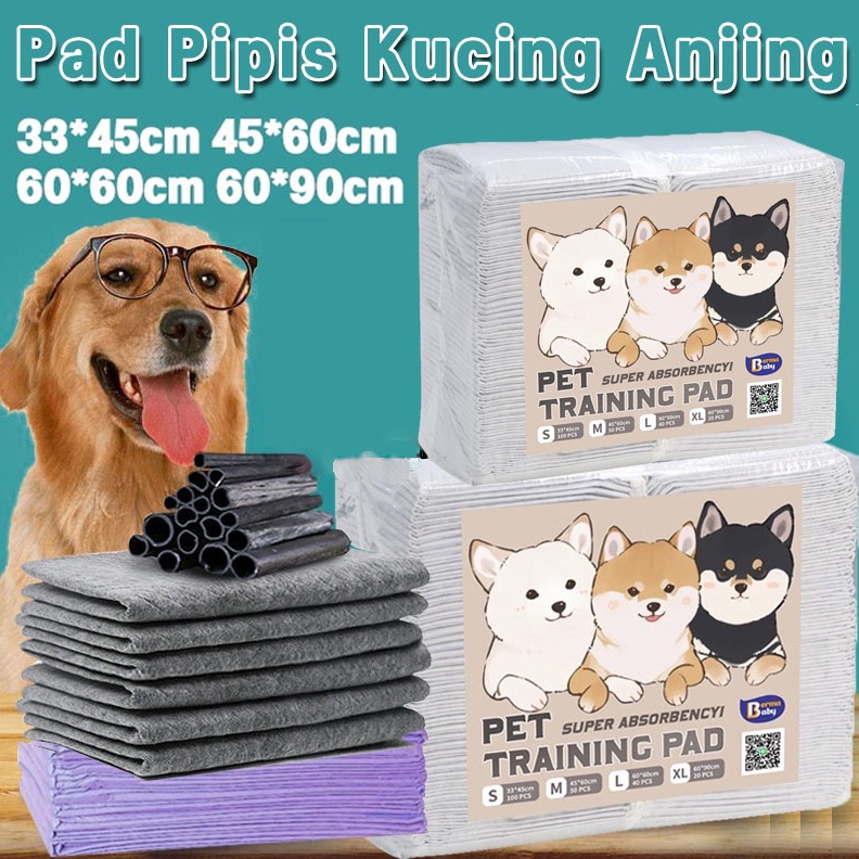 KODE N68S 51PCS Pad Pipis Kucing Anjing Disposable Pet Diaper Deodorant Pet Toilet Portable Underpad
